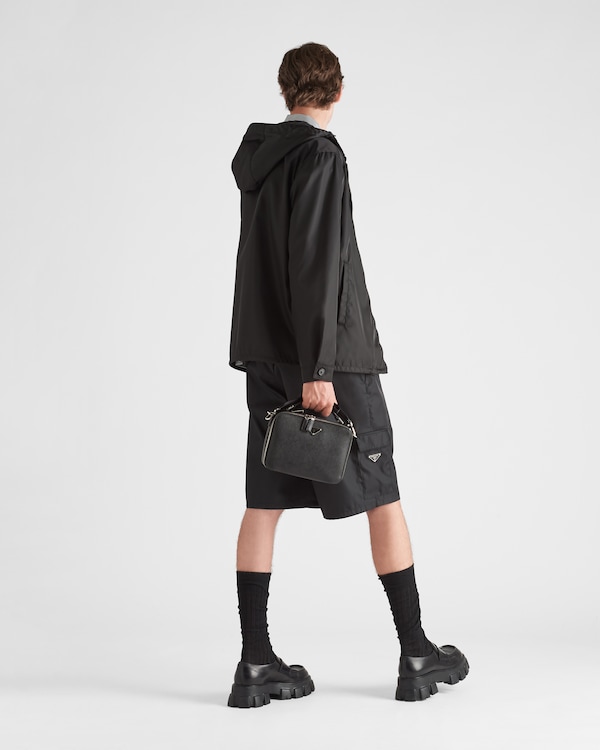 Re-Nylon hooded blouson jacket - Black Re-Nylon hooded blouson jacket - Black