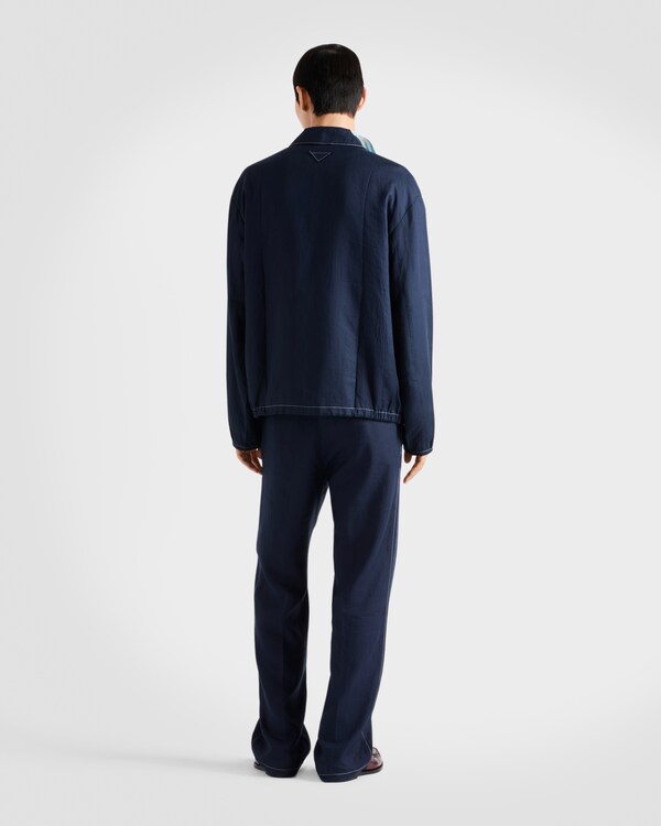Cotton blouson jacket - Blue Cotton blouson jacket - Blue
