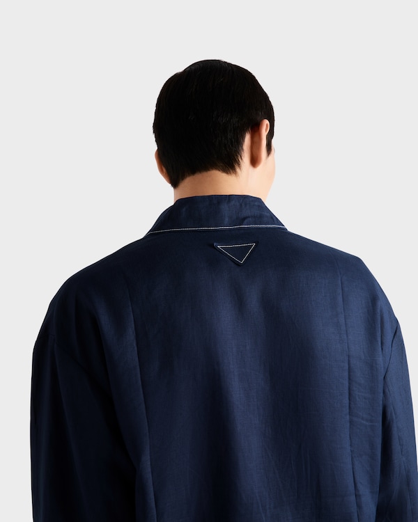 Cotton blouson jacket - Blue Cotton blouson jacket - Blue