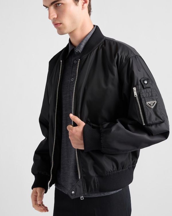 Re-Nylon bomber jacket - Black Re-Nylon bomber jacket - Black