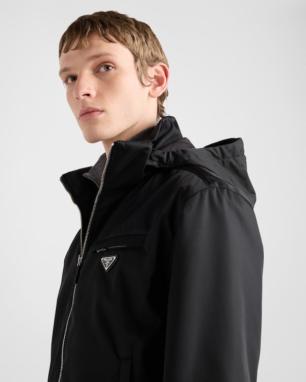 Re-Nylon blouson jacket - Black Re-Nylon blouson jacket - Black