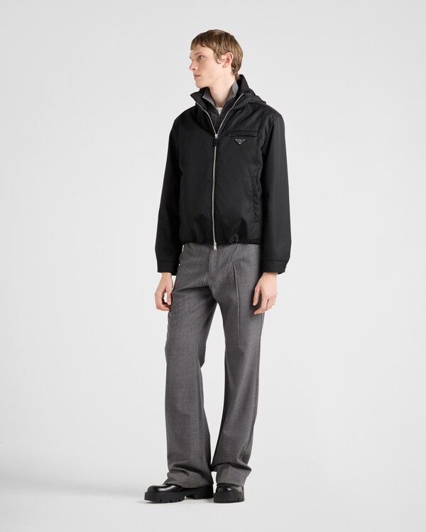 Re-Nylon blouson jacket - Black Re-Nylon blouson jacket - Black