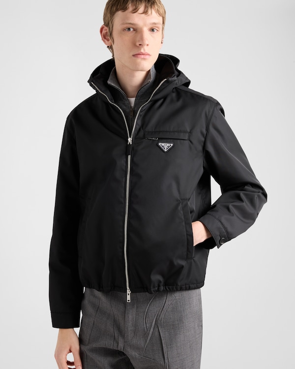 Re-Nylon blouson jacket - Black Re-Nylon blouson jacket - Black