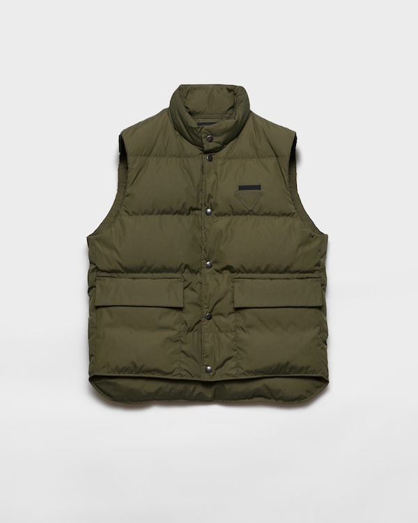 Re-Nylon puffer vest - Forest Green Re-Nylon puffer vest - Forest Green