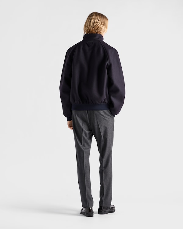 Wool and cashmere jacket - Navy Wool and cashmere jacket - Navy
