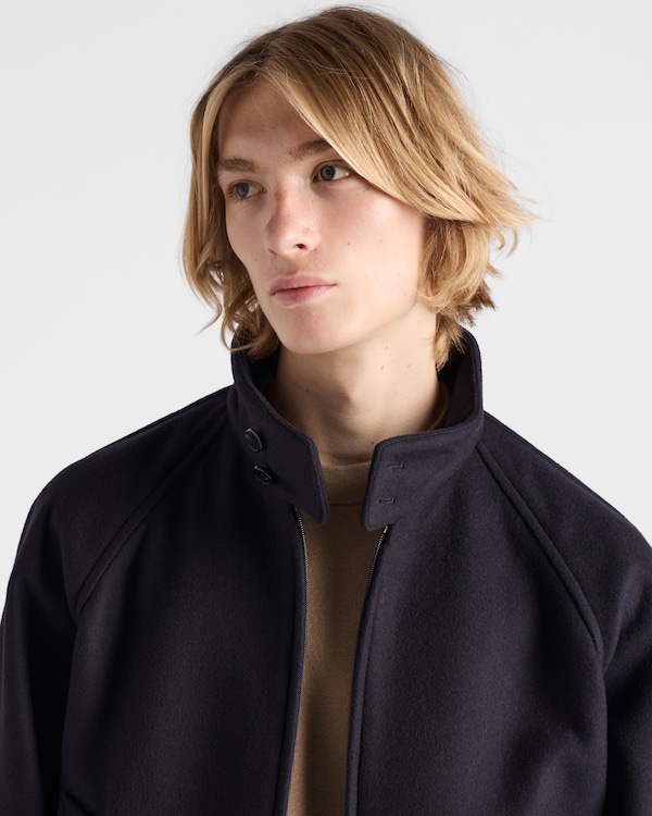 Wool and cashmere jacket - Navy Wool and cashmere jacket - Navy