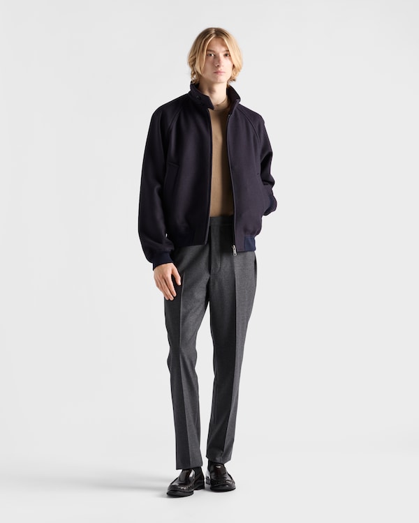 Wool and cashmere jacket - Navy Wool and cashmere jacket - Navy