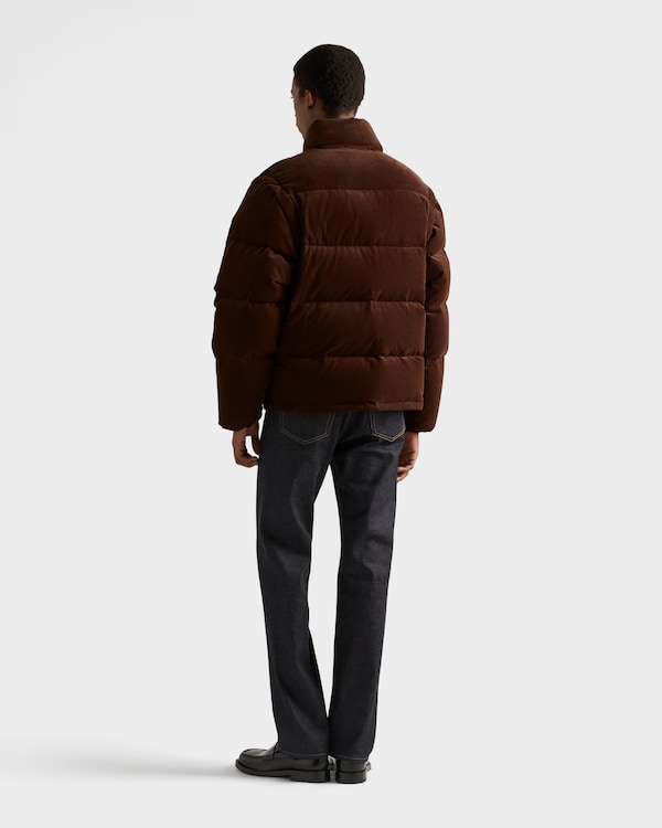 Medium-weight corduroy down jacket - Cocoa Brown Medium-weight corduroy down jacket - Cocoa Brown