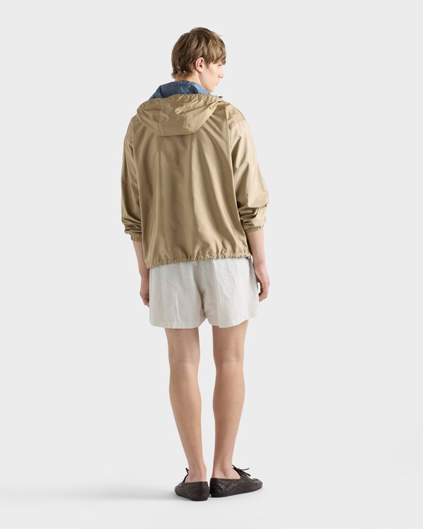 Reversible Re-Nylon jacket - Camel/Aviation Blue Reversible Re-Nylon jacket - Camel/Aviation Blue