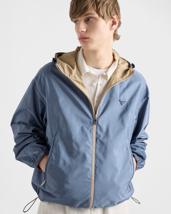 Reversible Re-Nylon jacket - Camel/Aviation Blue Reversible Re-Nylon jacket - Camel/Aviation Blue