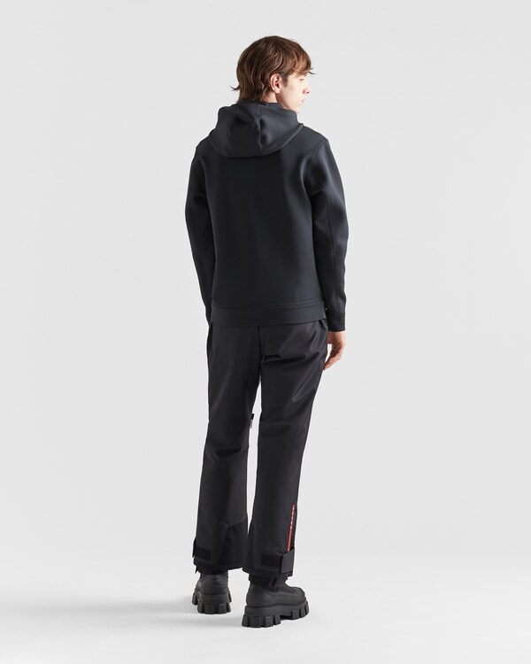 Recycled double jersey hoodie - Black Recycled double jersey hoodie - Black