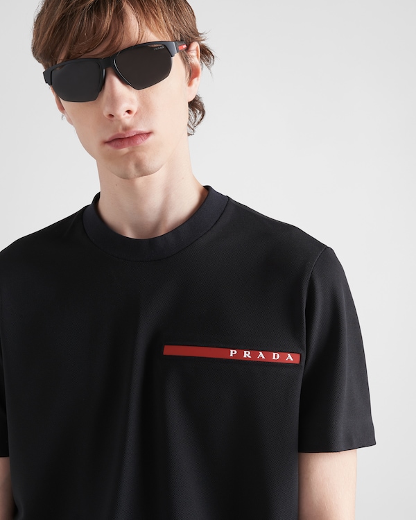 Piqué T-shirt - Black Piqué T-shirt - Black