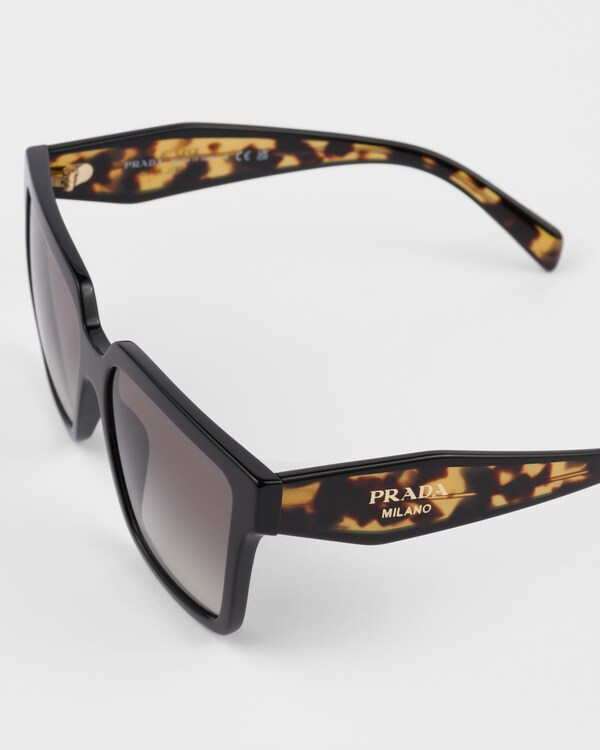 Sunglasses with Prada logo - Gradient Anthracite Gray Lenses Sunglasses with Prada logo - Gradient Anthracite Gray Lenses