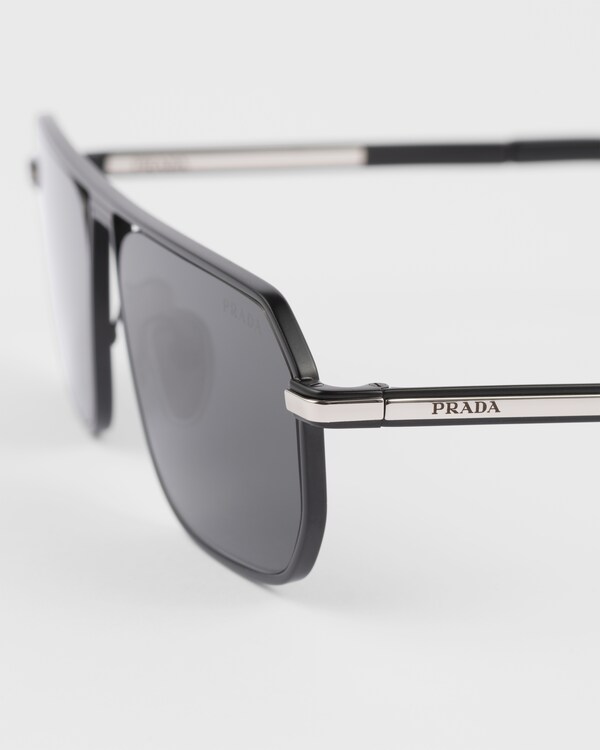 Sunglasses with iconic metal plaque - Slate Gray Lenses Sunglasses with iconic metal plaque - Slate Gray Lenses