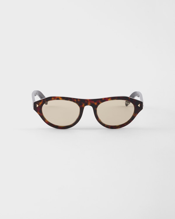 Prada sunglasses with the iconic metal plaque - Chamomile yellow lenses Prada sunglasses with the iconic metal plaque - Chamomile yellow lenses