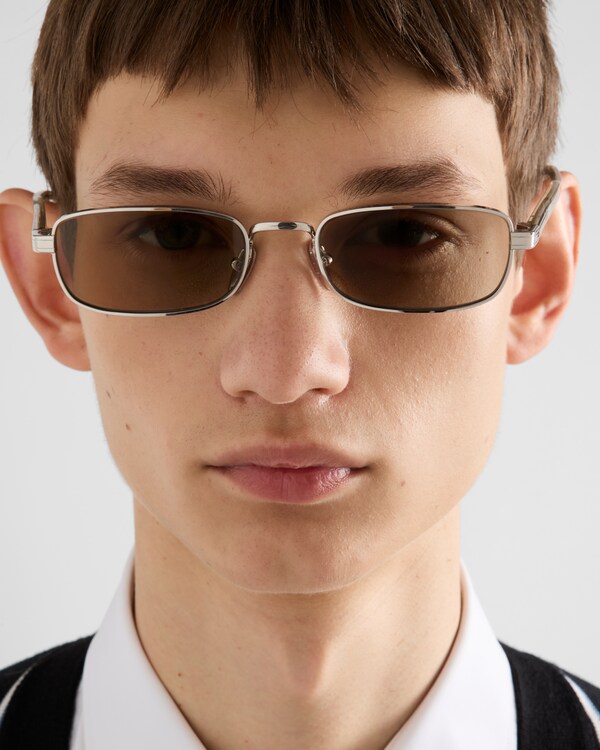 Sunglasses with the iconic metal plaque - Stone Gray lenses Sunglasses with the iconic metal plaque - Stone Gray lenses