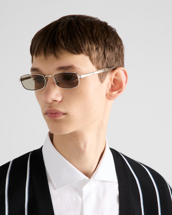 Sunglasses with the iconic metal plaque - Stone Gray lenses Sunglasses with the iconic metal plaque - Stone Gray lenses