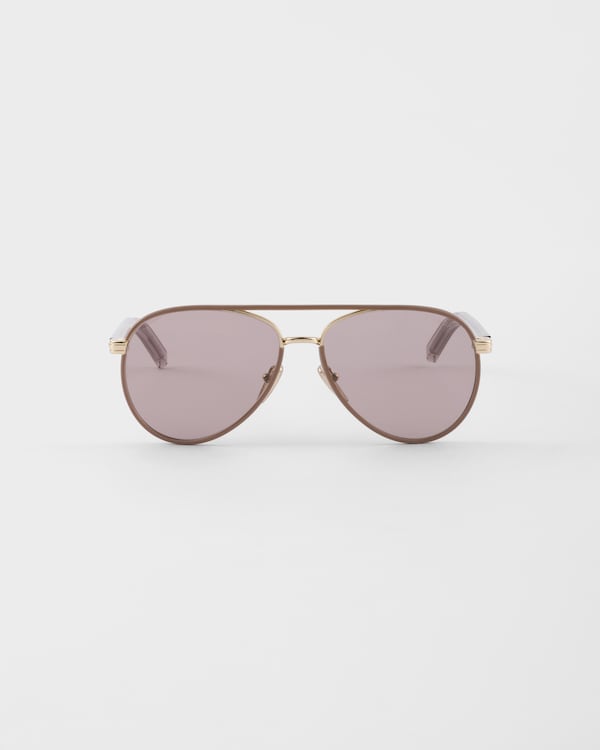 Prada sunglasses with the iconic metal plaque - MAUVE LENSES Prada sunglasses with the iconic metal plaque - MAUVE LENSES