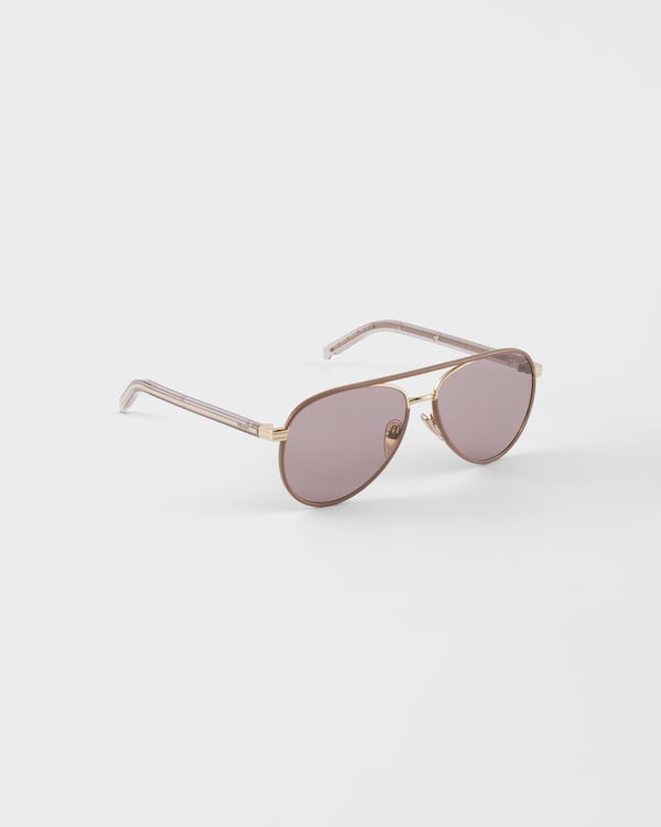 Prada sunglasses with the iconic metal plaque - MAUVE LENSES Prada sunglasses with the iconic metal plaque - MAUVE LENSES