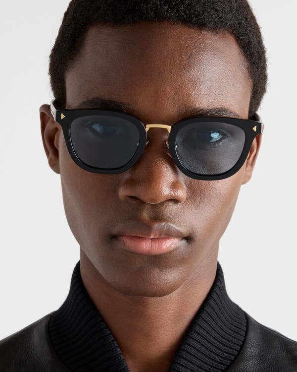 Sunglasses with the iconic metal plaque - Turquoise Lenses Sunglasses with the iconic metal plaque - Turquoise Lenses