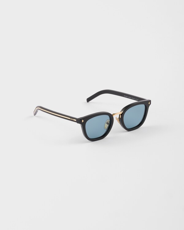 Sunglasses with the iconic metal plaque - Turquoise Lenses Sunglasses with the iconic metal plaque - Turquoise Lenses