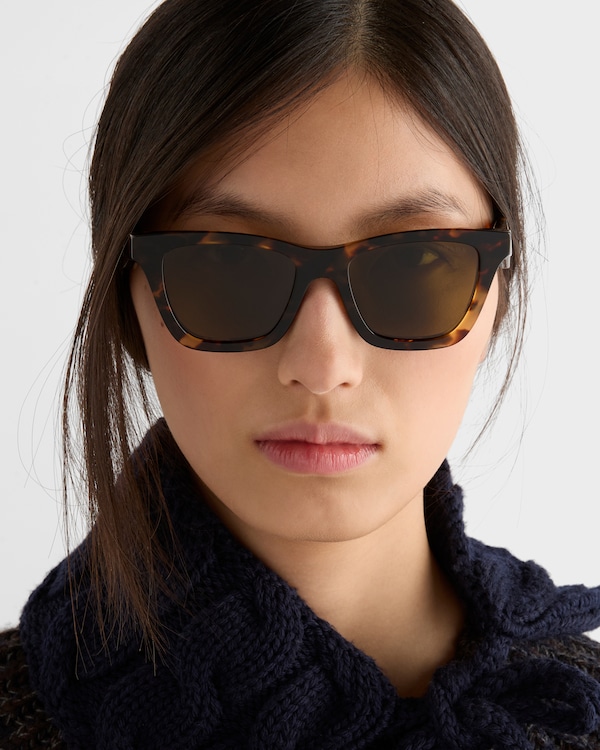 Sunglasses with Prada logo - Loden Green Lenses Sunglasses with Prada logo - Loden Green Lenses