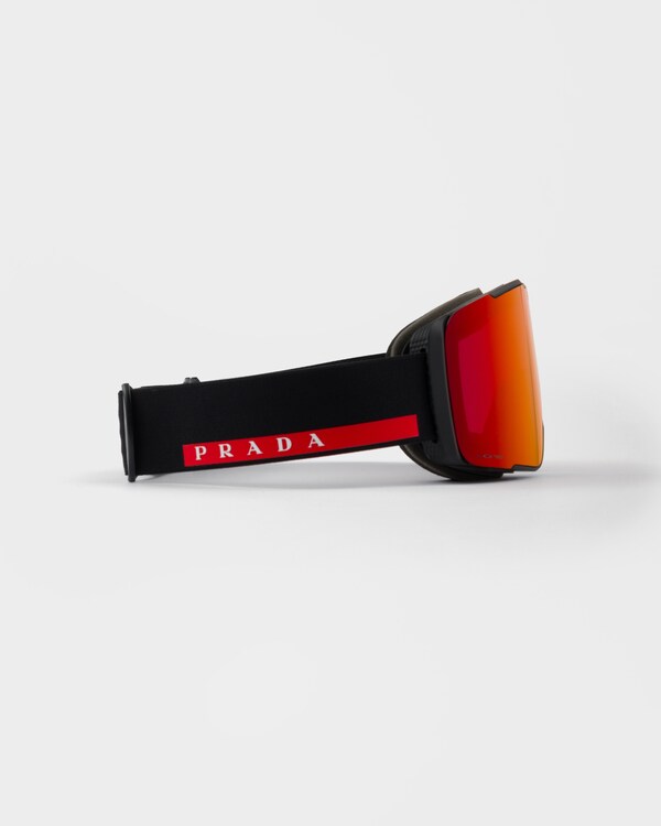Prada Linea Rossa by Oakley snow goggle with interchangeable lenses - Torch/Persimmon Lenses Prada Linea Rossa by Oakley snow goggle with interchangeable lenses - Torch/Persimmon Lenses