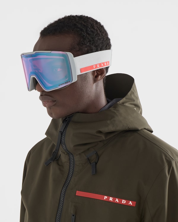 Prada Linea Rossa by Oakley可换镜片雪地护目镜 - 黑色/冰色镜片 Prada Linea Rossa by Oakley可换镜片雪地护目镜 - 黑色/冰色镜片