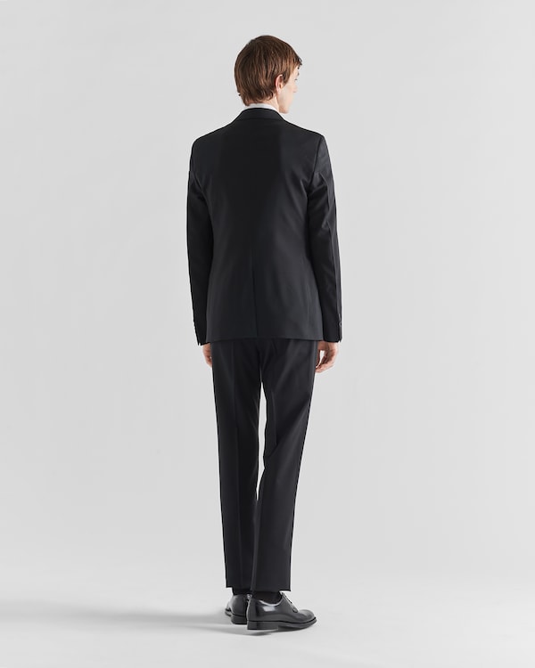 Single Breasted Wool And Mohair Suit - Black Single Breasted Wool And Mohair Suit - Black