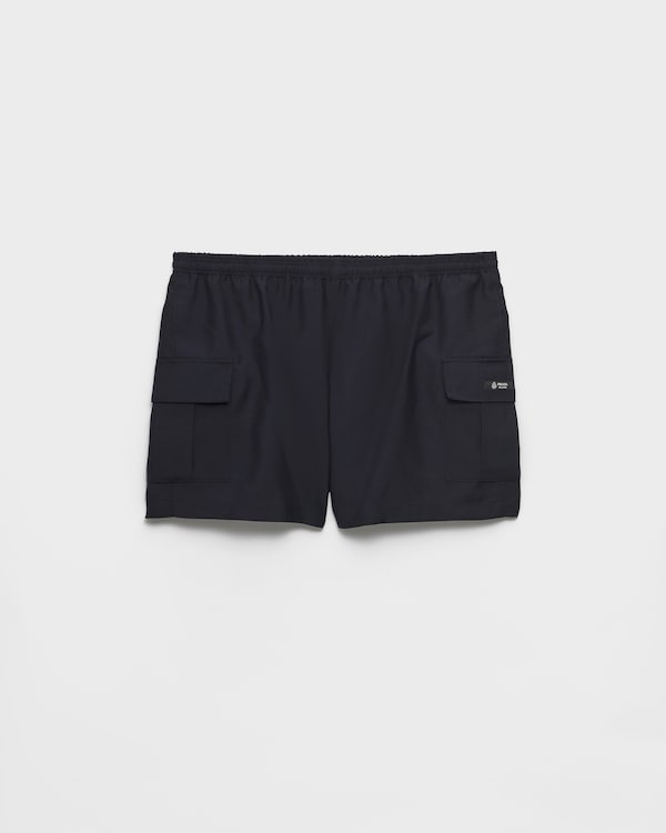 Mohair wool shorts - Navy Mohair wool shorts - Navy