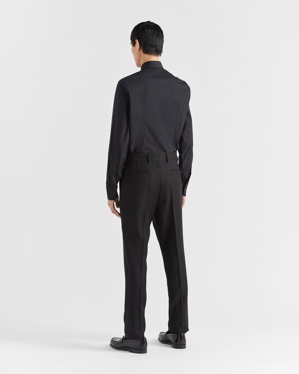Stretch cotton shirt - Black Stretch cotton shirt - Black