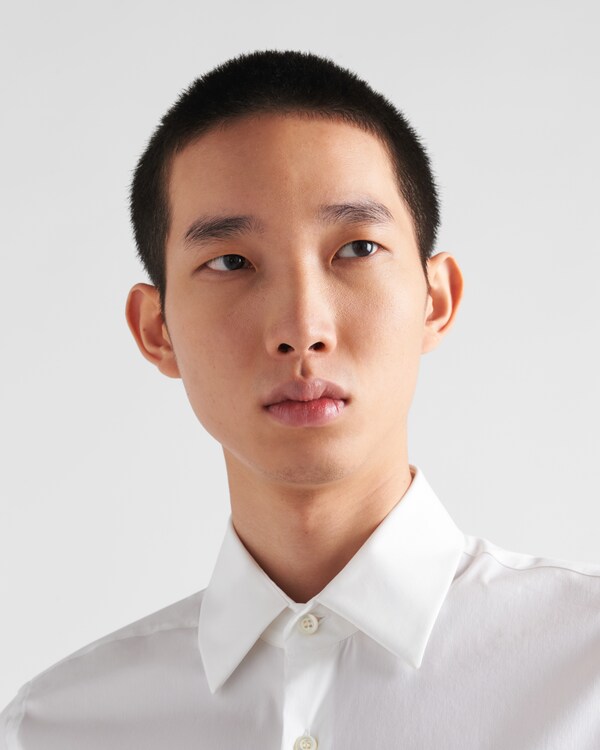 Stretch cotton shirt - White Stretch cotton shirt - White