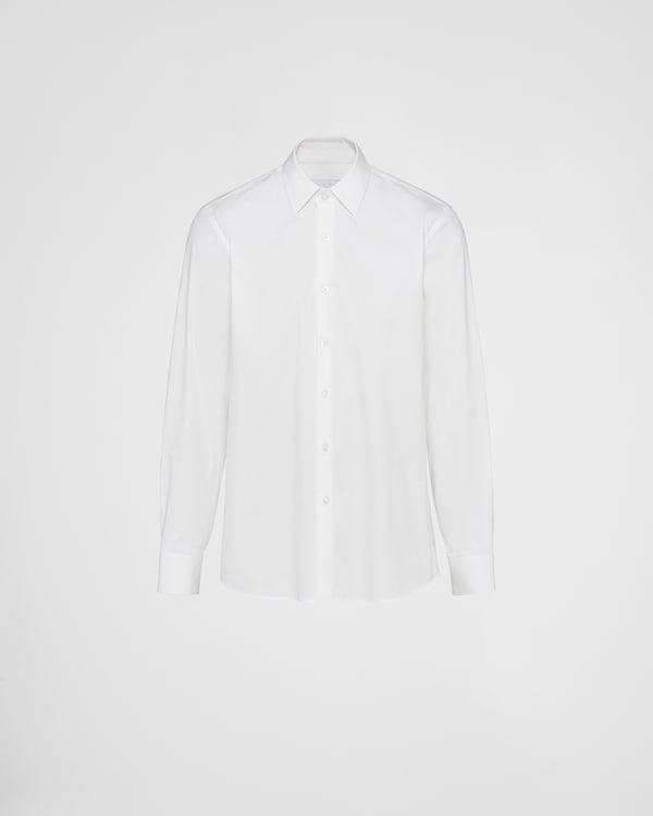Stretch cotton shirt - White Stretch cotton shirt - White