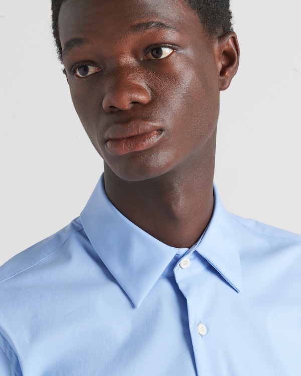 Stretch cotton shirt - Sky Blue Stretch cotton shirt - Sky Blue