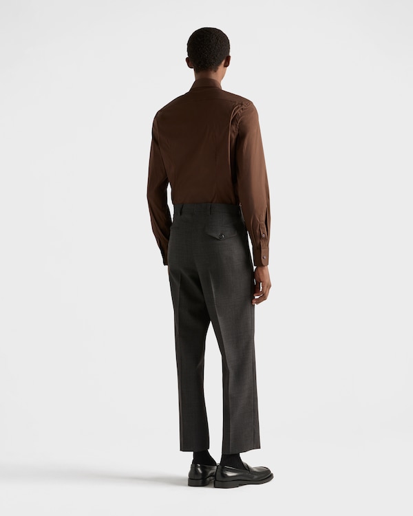 Stretch cotton shirt - Ebony Stretch cotton shirt - Ebony