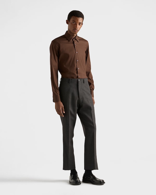 Stretch cotton shirt - Ebony Stretch cotton shirt - Ebony