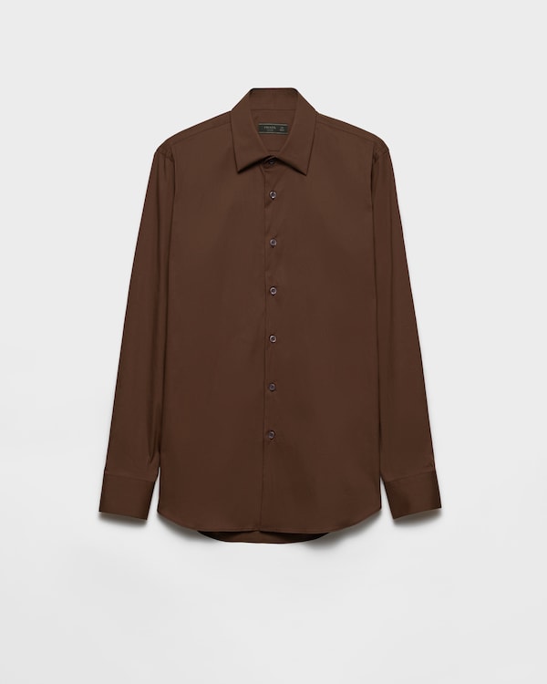 Stretch cotton shirt - Ebony Stretch cotton shirt - Ebony