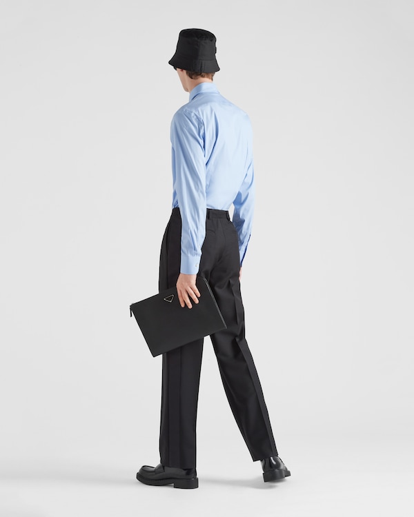 Stretch Poplin Shirt - Sky Blue Stretch Poplin Shirt - Sky Blue