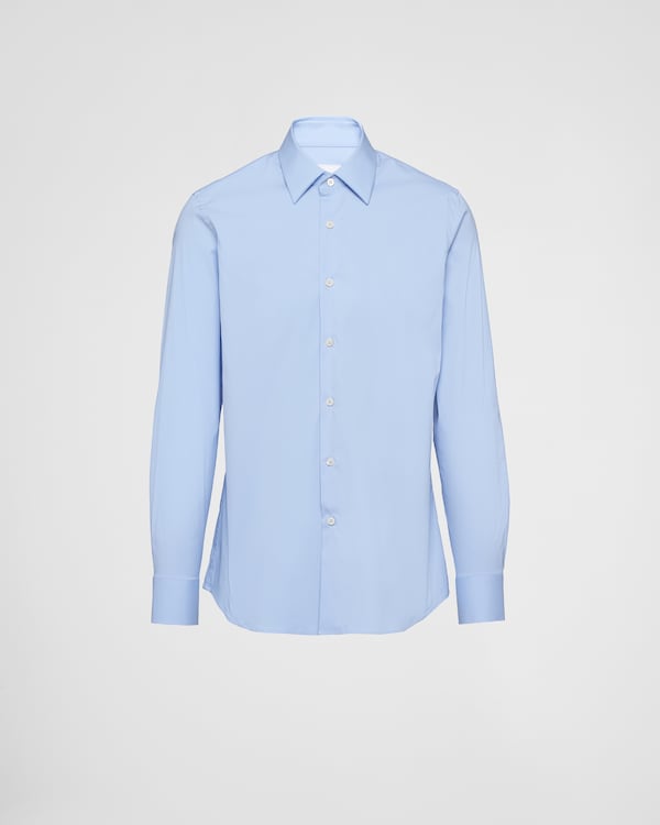 Stretch Poplin Shirt - Sky Blue Stretch Poplin Shirt - Sky Blue