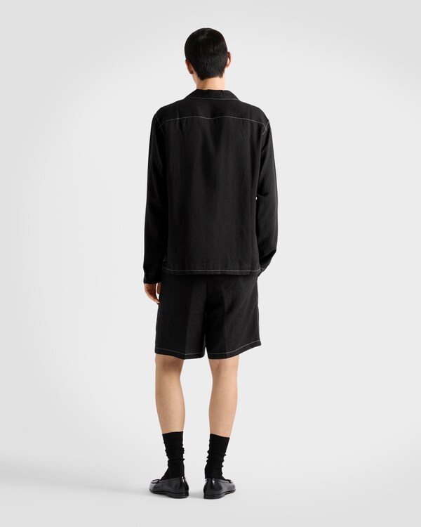 Linen shirt - Black Linen shirt - Black