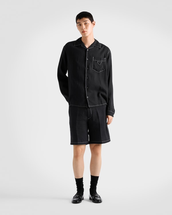 Linen shirt - Black Linen shirt - Black