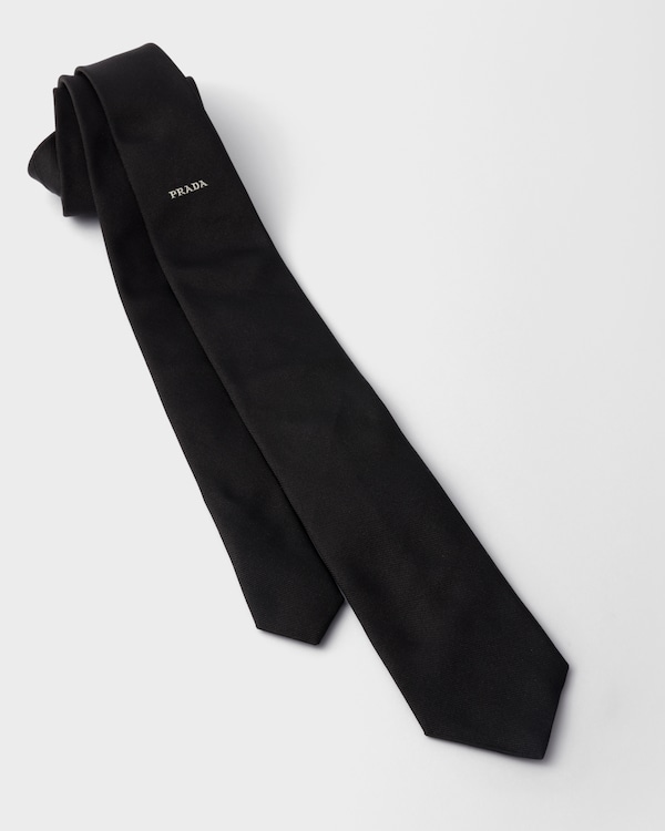 Silk tie - Black Silk tie - Black