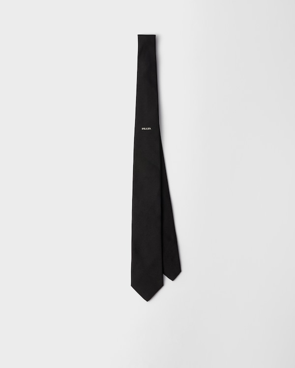 Silk tie - Black Silk tie - Black