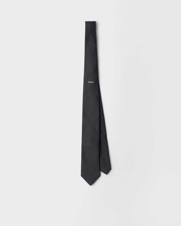 Silk tie - Smoky Gray Silk tie - Smoky Gray
