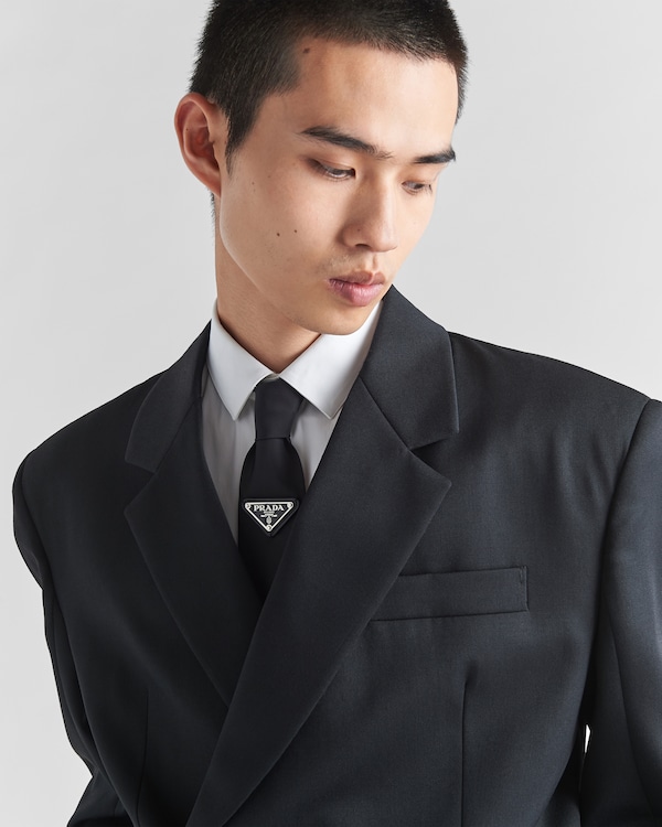 Re-Nylon tie - Black Re-Nylon tie - Black