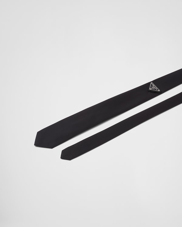 Re-Nylon tie - Black Re-Nylon tie - Black