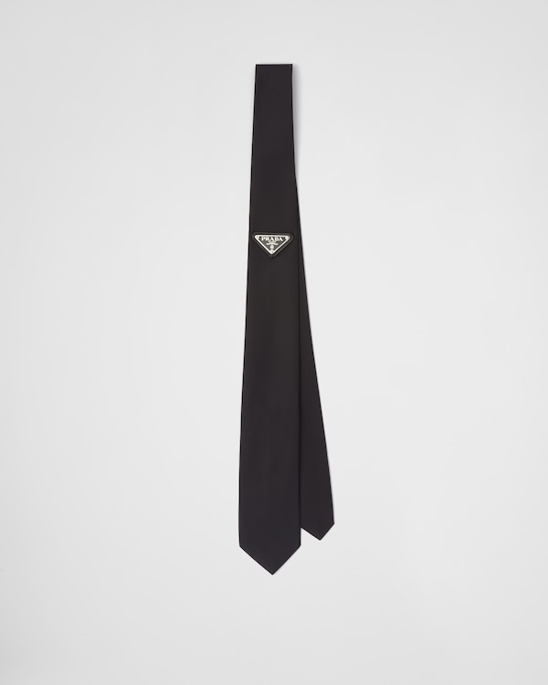 Re-Nylon tie - Black Re-Nylon tie - Black