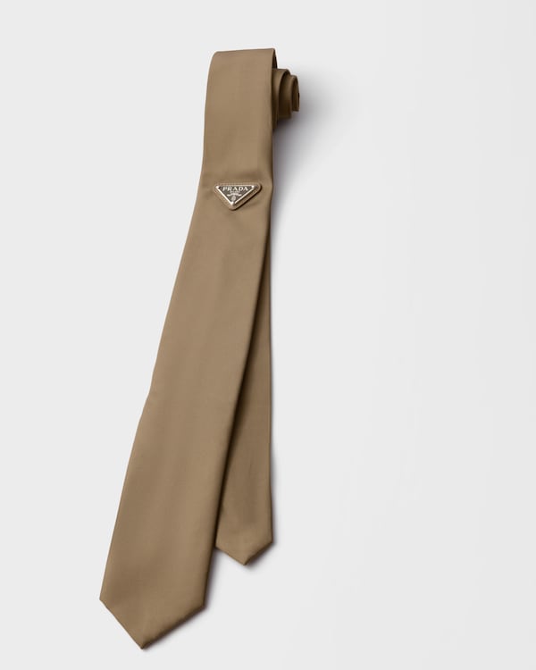 Re-Nylon tie - Beige Re-Nylon tie - Beige