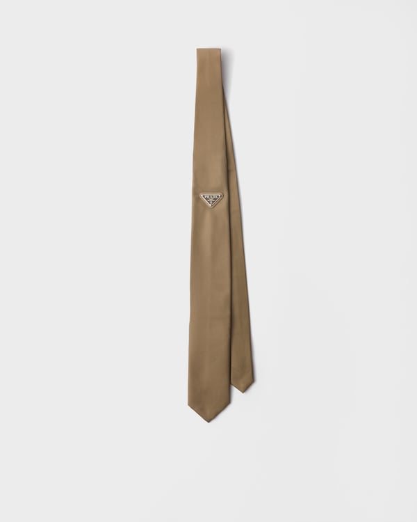 Re-Nylon tie - Beige Re-Nylon tie - Beige