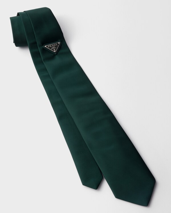 Re-Nylon tie - Bottle Green Re-Nylon tie - Bottle Green